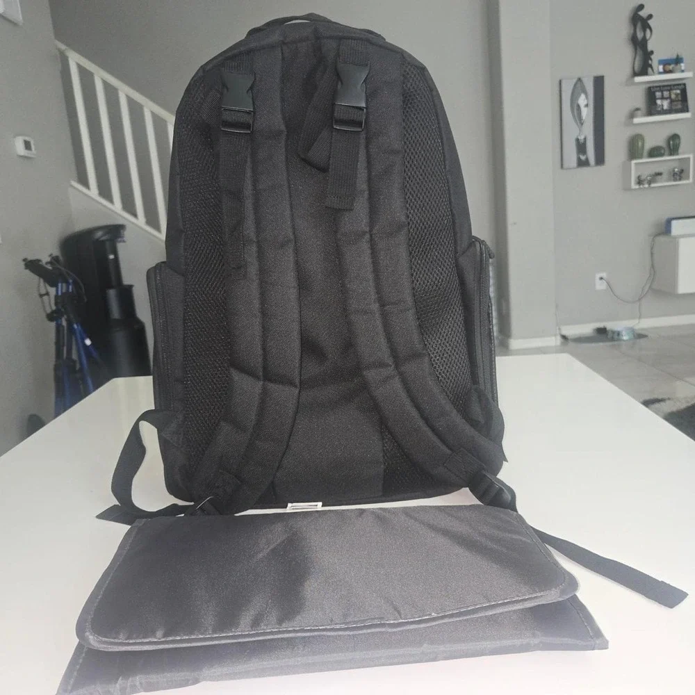 Jeep Black Multi-Pocket Tactical Backpack Hardshell Utility Travel Bag Mens
